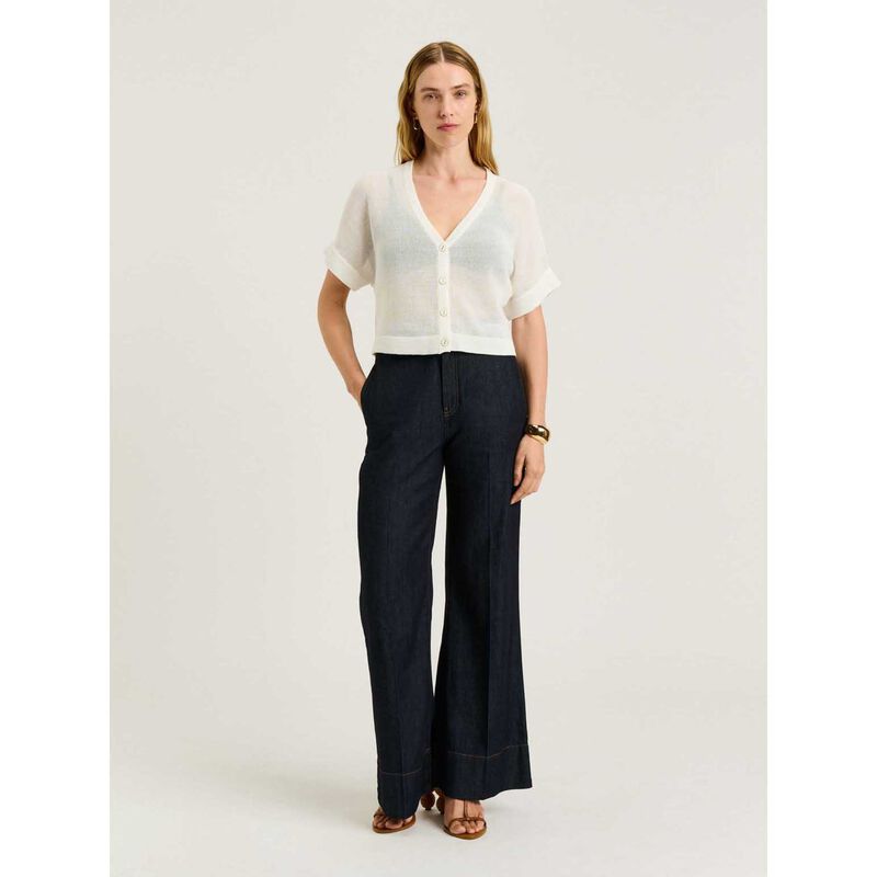 Veronika Maine Mesh Knit Cardigan image number 3